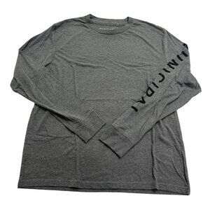 Municipal Armband Superblend LS T-Shirt in Charcoal Heather Black